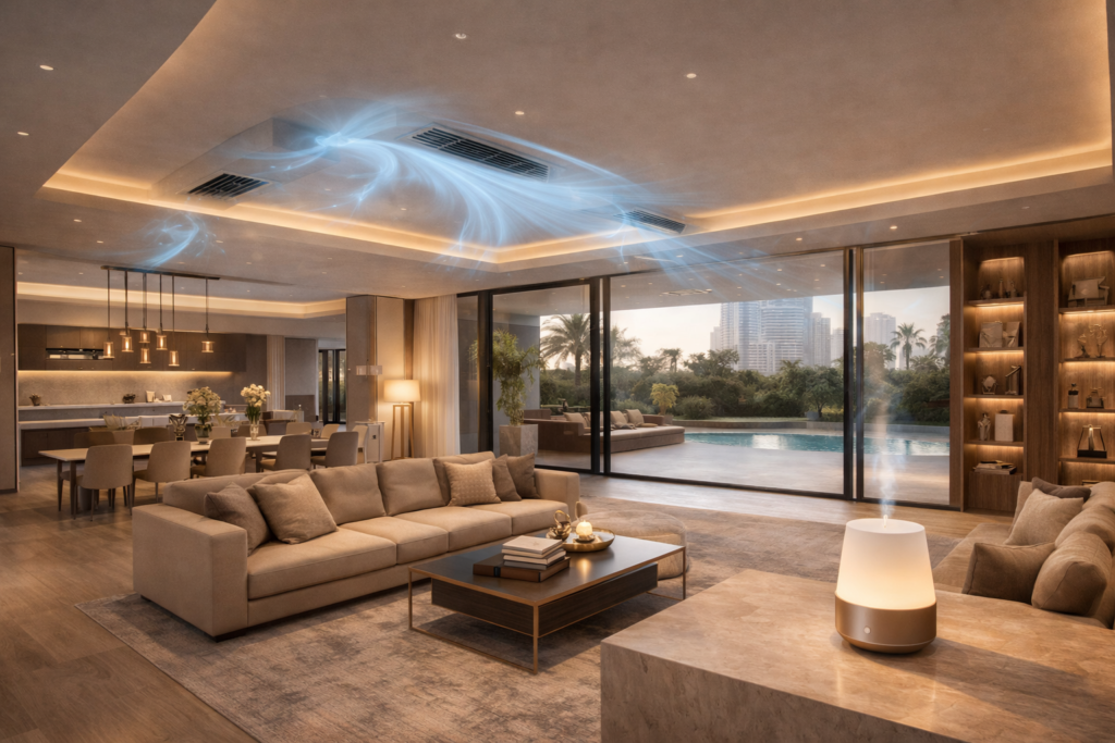 HVAC scent system coverage villa UAE