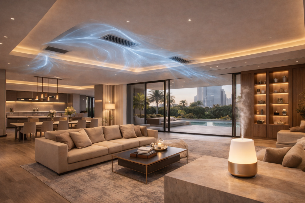HVAC duct scenting system UAE villa