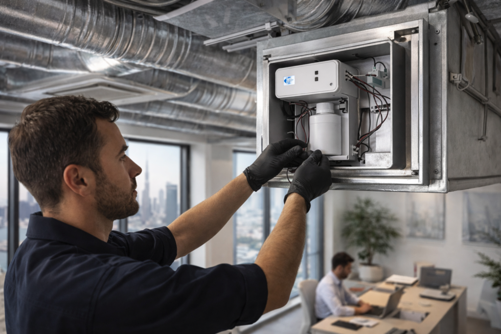 HVAC scenting system installation Dubai AC duct